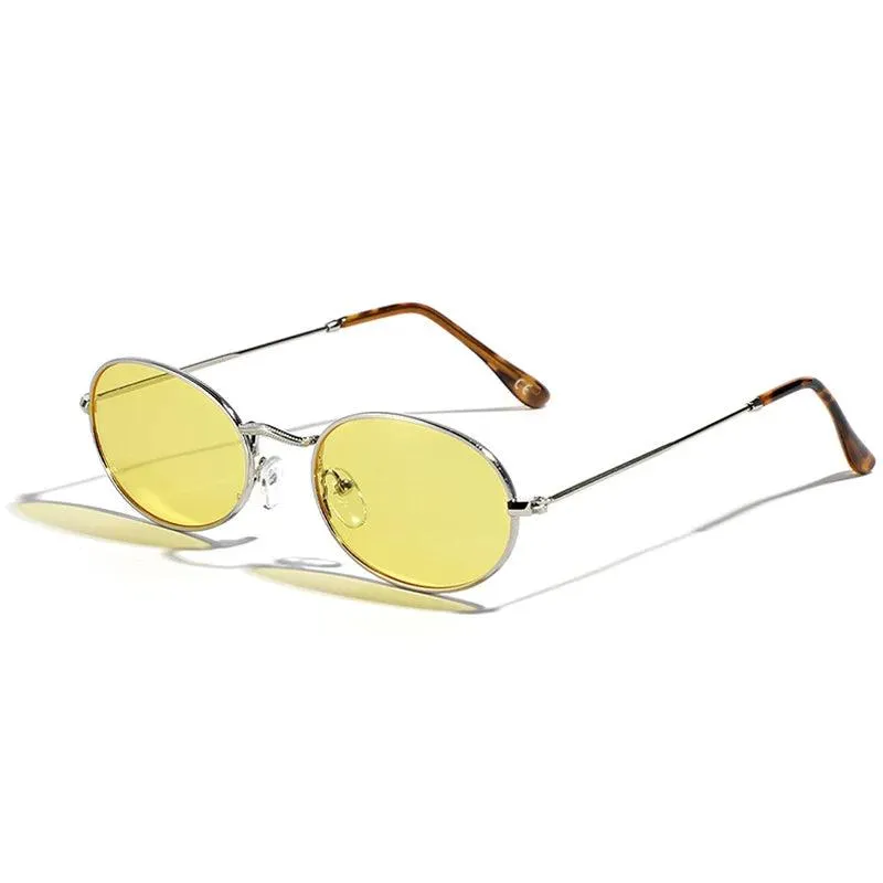 Chic Retro Oval Sunglasses
