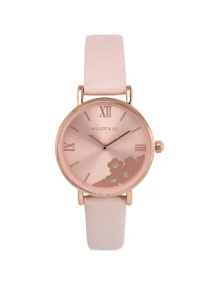 Claire Rose Gold Leather Analog Watch (Nude)