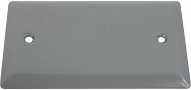 COVER 1 GANG BLANK- WHITE