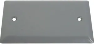 COVER 1 GANG BLANK- WHITE