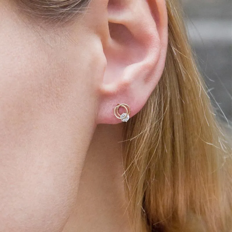 Cressida Stud in Rose Gold