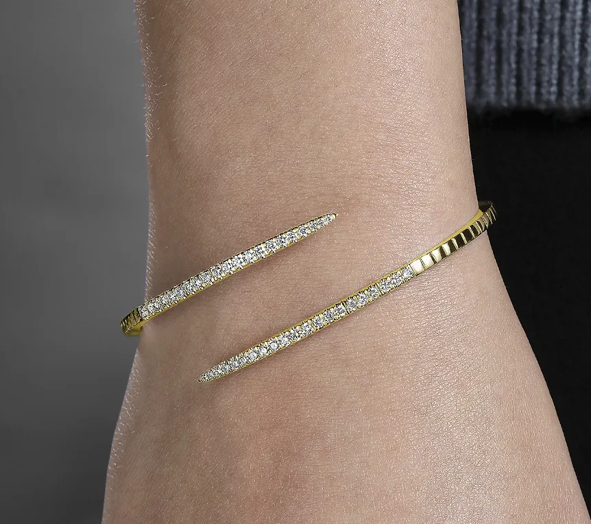 Diamond Spike Bangle Bracelet