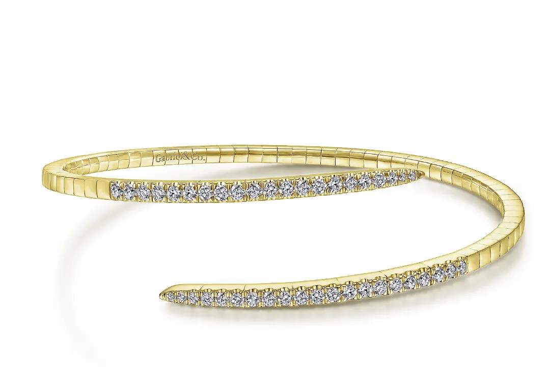 Diamond Spike Bangle Bracelet