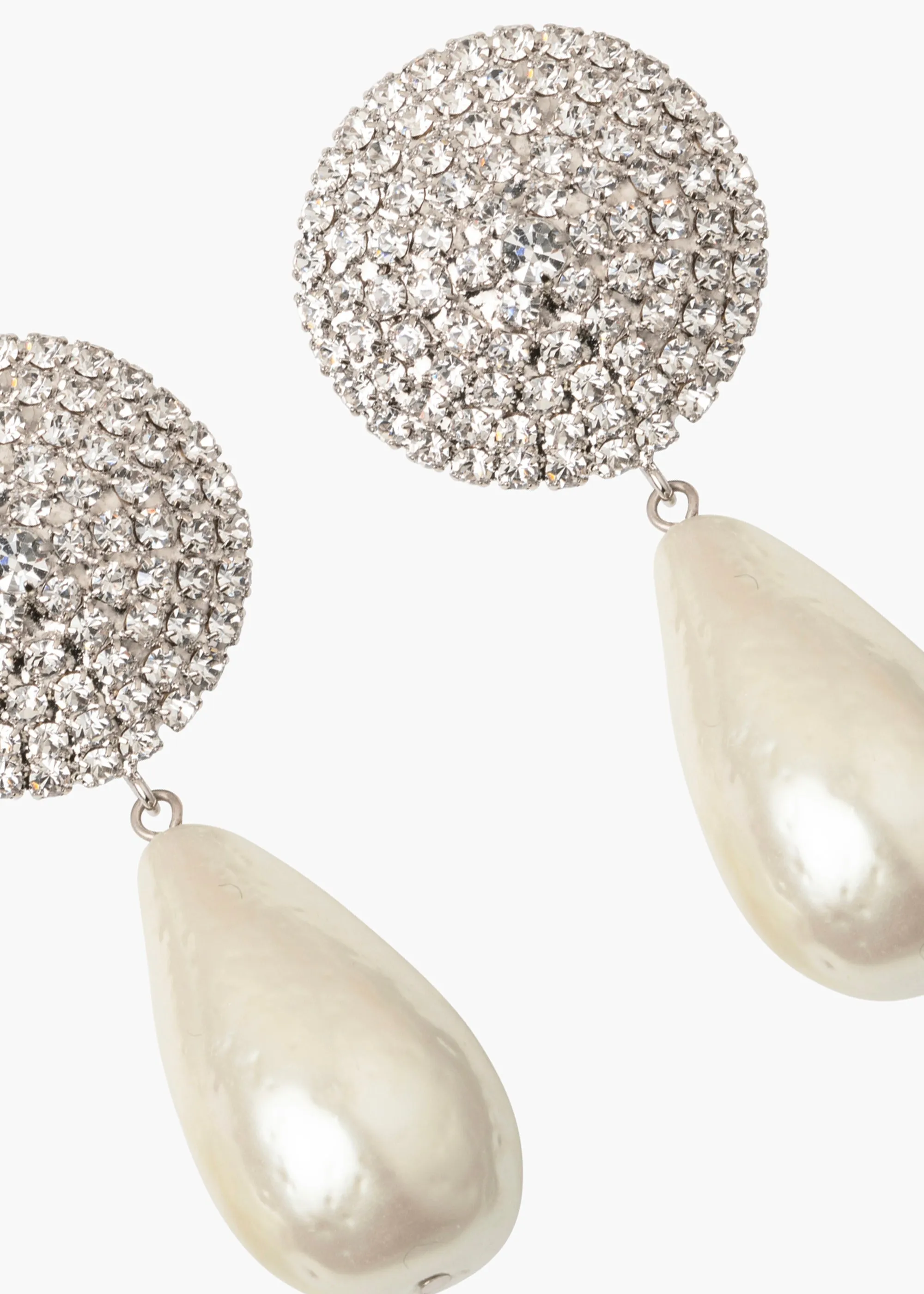 Dorrit Earrings -- Crystal Pearl