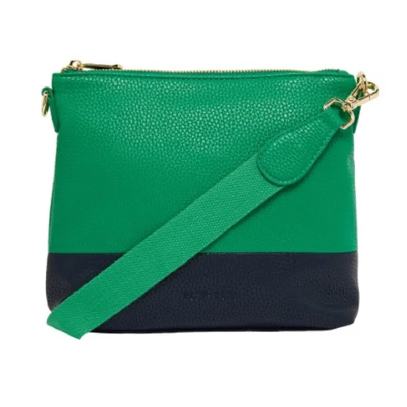 Elms   King - Avoca Crossbody - Green & Navy