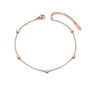 Fashion Geometric Square Charm Chain Anklets For Women