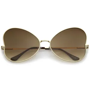 Festival Indie Oversize Butterfly Gradient Lens Sunglasses C124