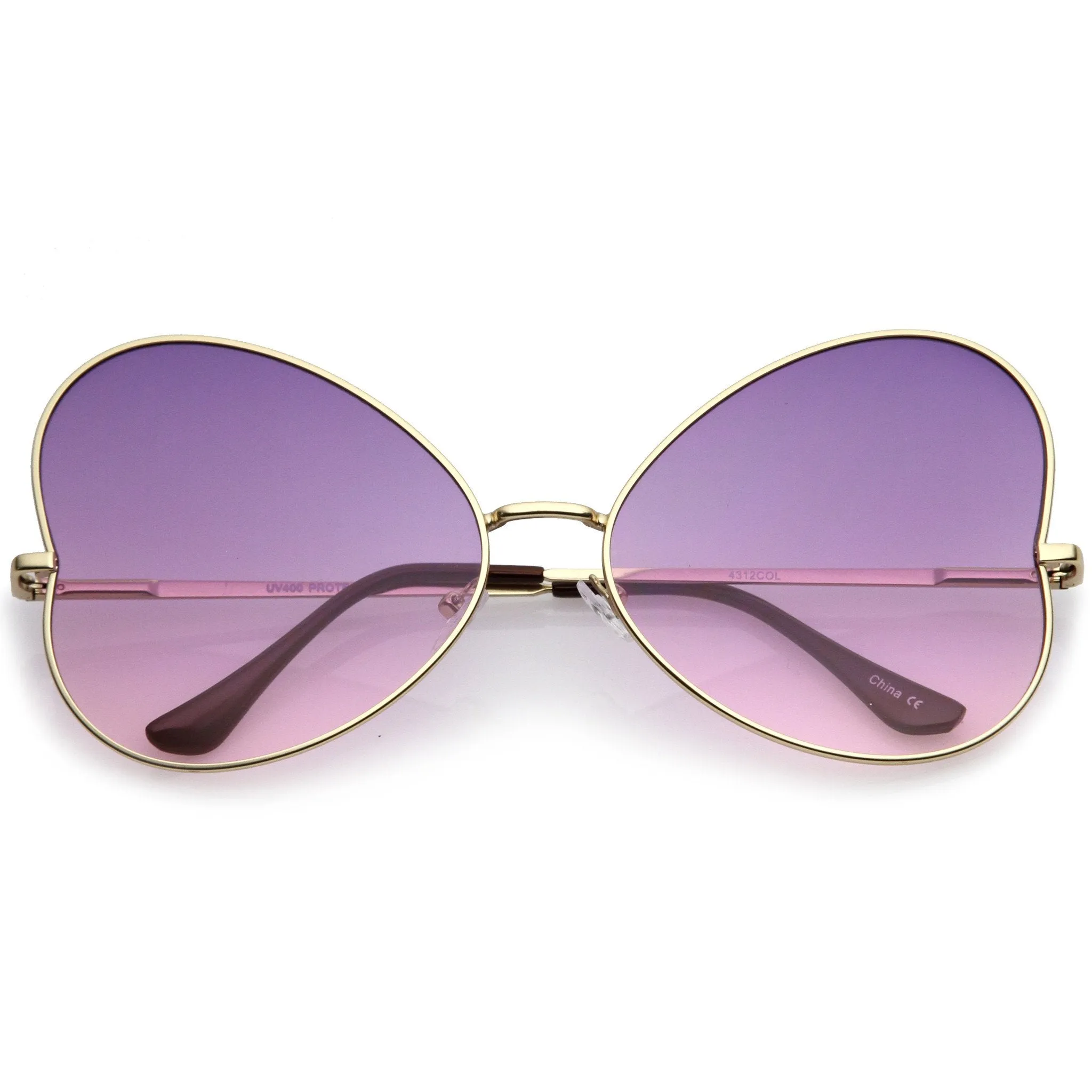 Festival Indie Oversize Butterfly Gradient Lens Sunglasses C124