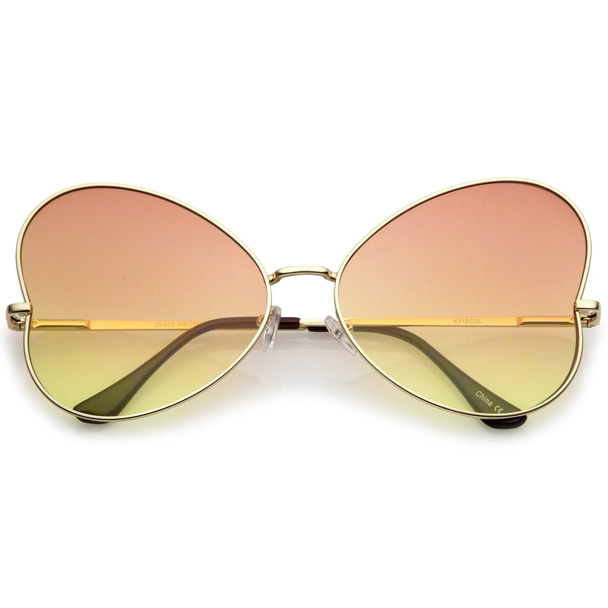 Festival Indie Oversize Butterfly Gradient Lens Sunglasses C124
