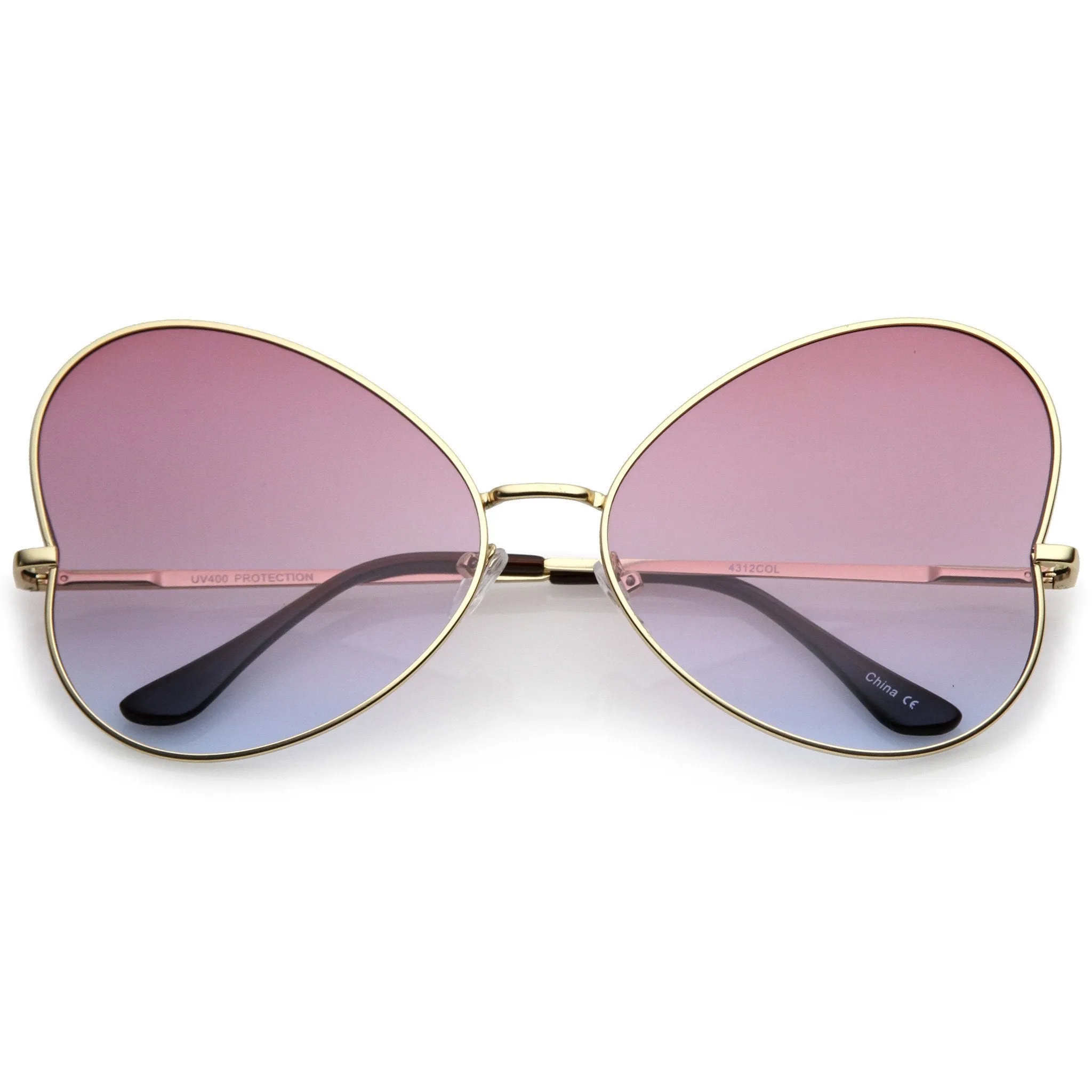 Festival Indie Oversize Butterfly Gradient Lens Sunglasses C124