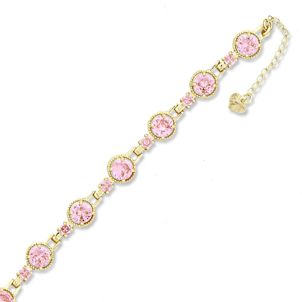 Full Stones CZ Anklet A 2108 (G) P