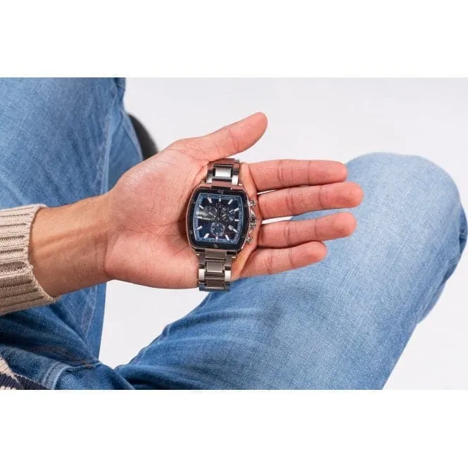GC Gents Spirit Tonneau Silver Blue Watch Y83005G7MF