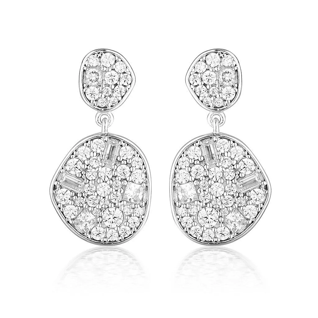 Georgini Anna Mosaic Drop Earring Silver