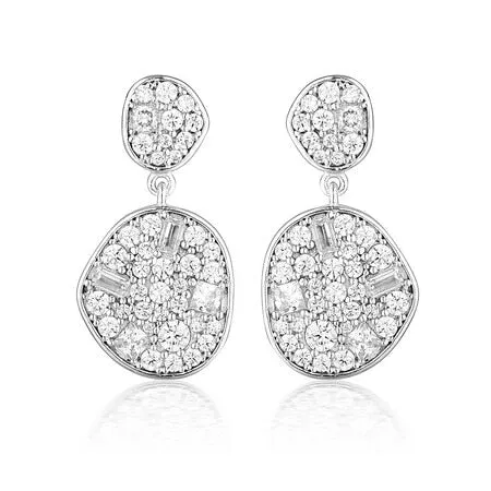 Georgini Anna Mosaic Drop Earring Silver