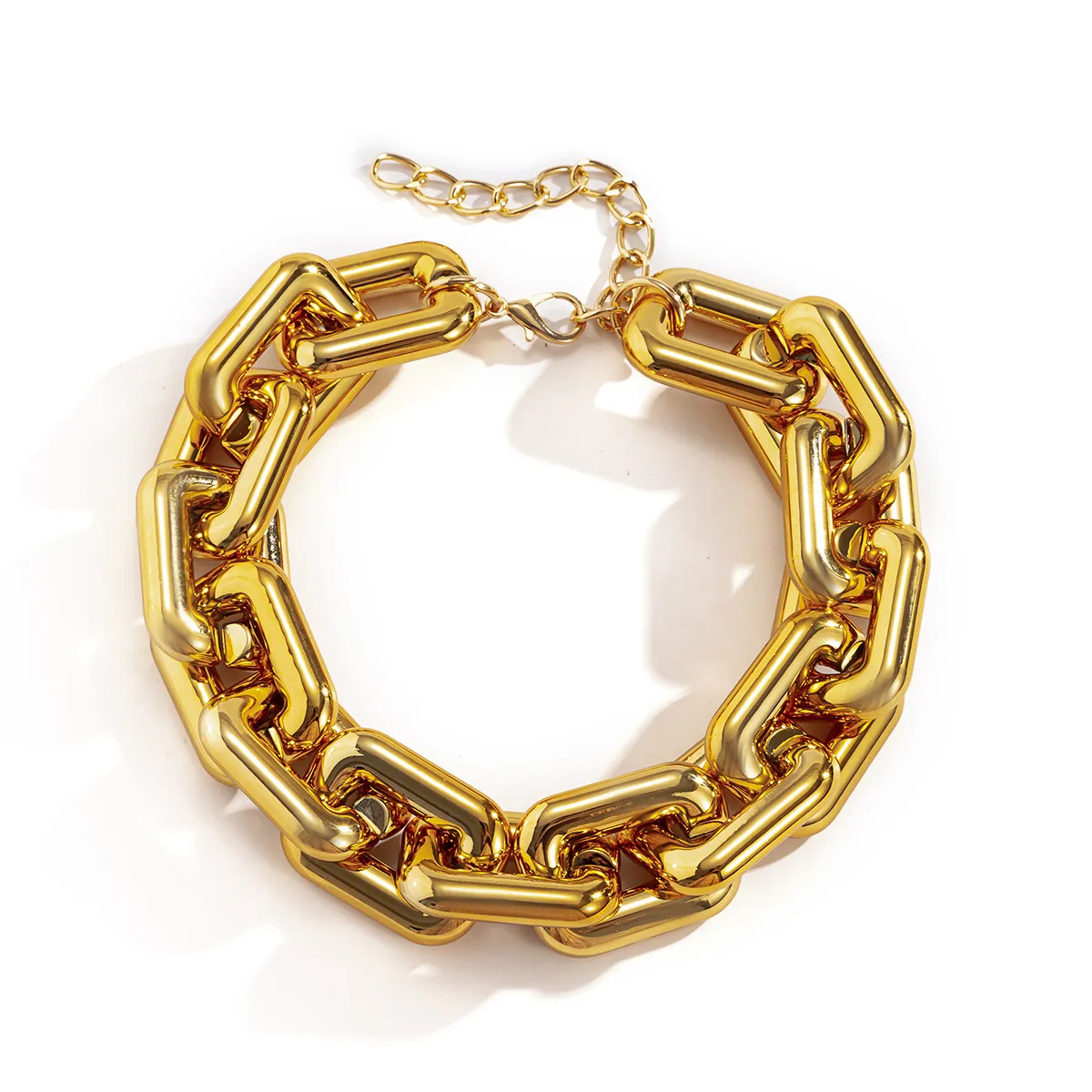 Golden Punk Thick Chain Bracelet