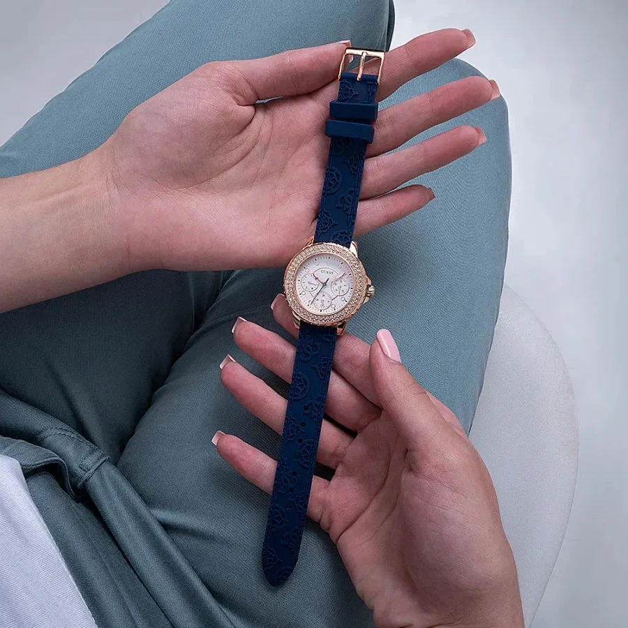 Guess Crown Jewel Ladies Blue Watch GW0411L2