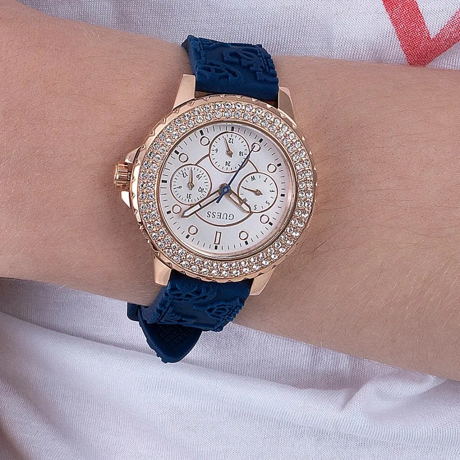 Guess Crown Jewel Ladies Blue Watch GW0411L2