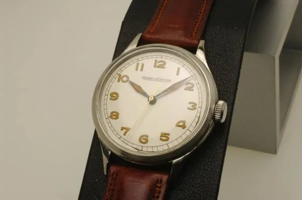 Jaeger-LeCoultre Manual Winding Stainless Steel Case 1940s Vintage Watch