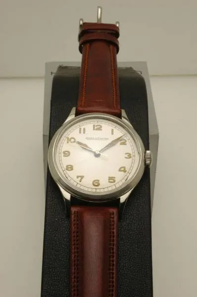 Jaeger-LeCoultre Manual Winding Stainless Steel Case 1940s Vintage Watch