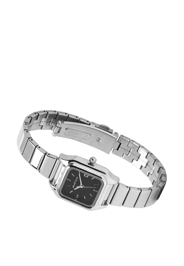 Kaytie Silver Stainless Steel Analog Watches (Silver)