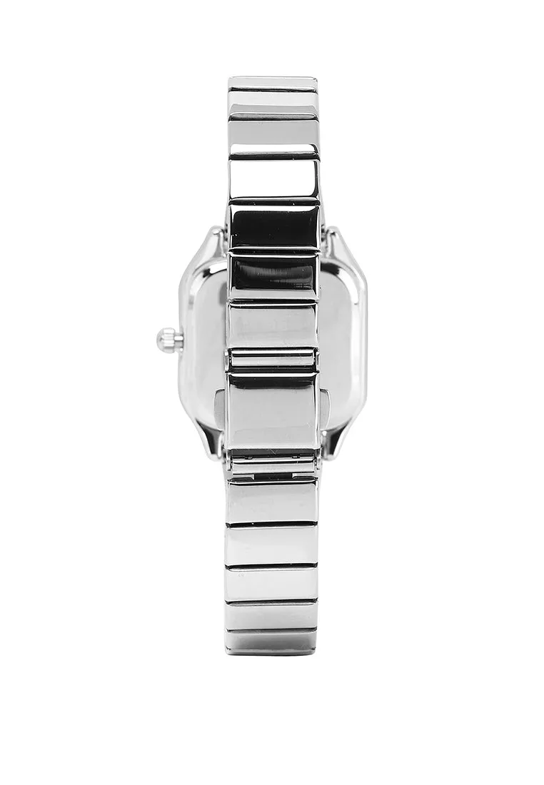 Kaytie Silver Stainless Steel Analog Watches (Silver)