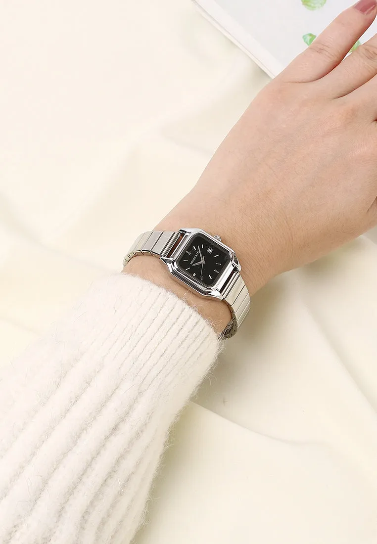 Kaytie Silver Stainless Steel Analog Watches (Silver)