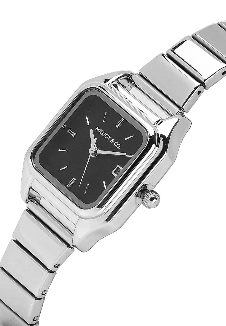 Kaytie Silver Stainless Steel Analog Watches (Silver)