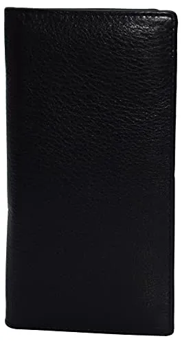 Leather Checkbook Cover for Men Women RFID Blocking by Marshal