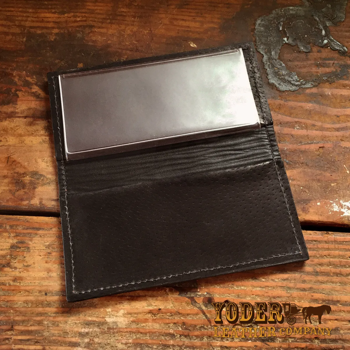 Lizard Gray Checkbook