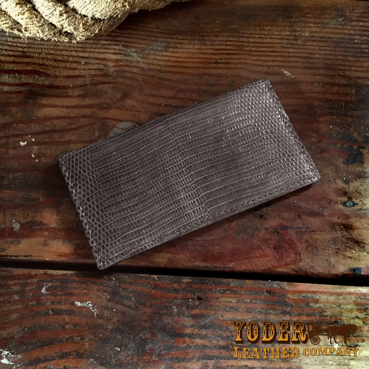 Lizard Gray Checkbook