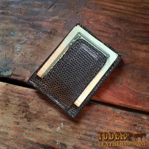 Lizard Gray Clip Wallet