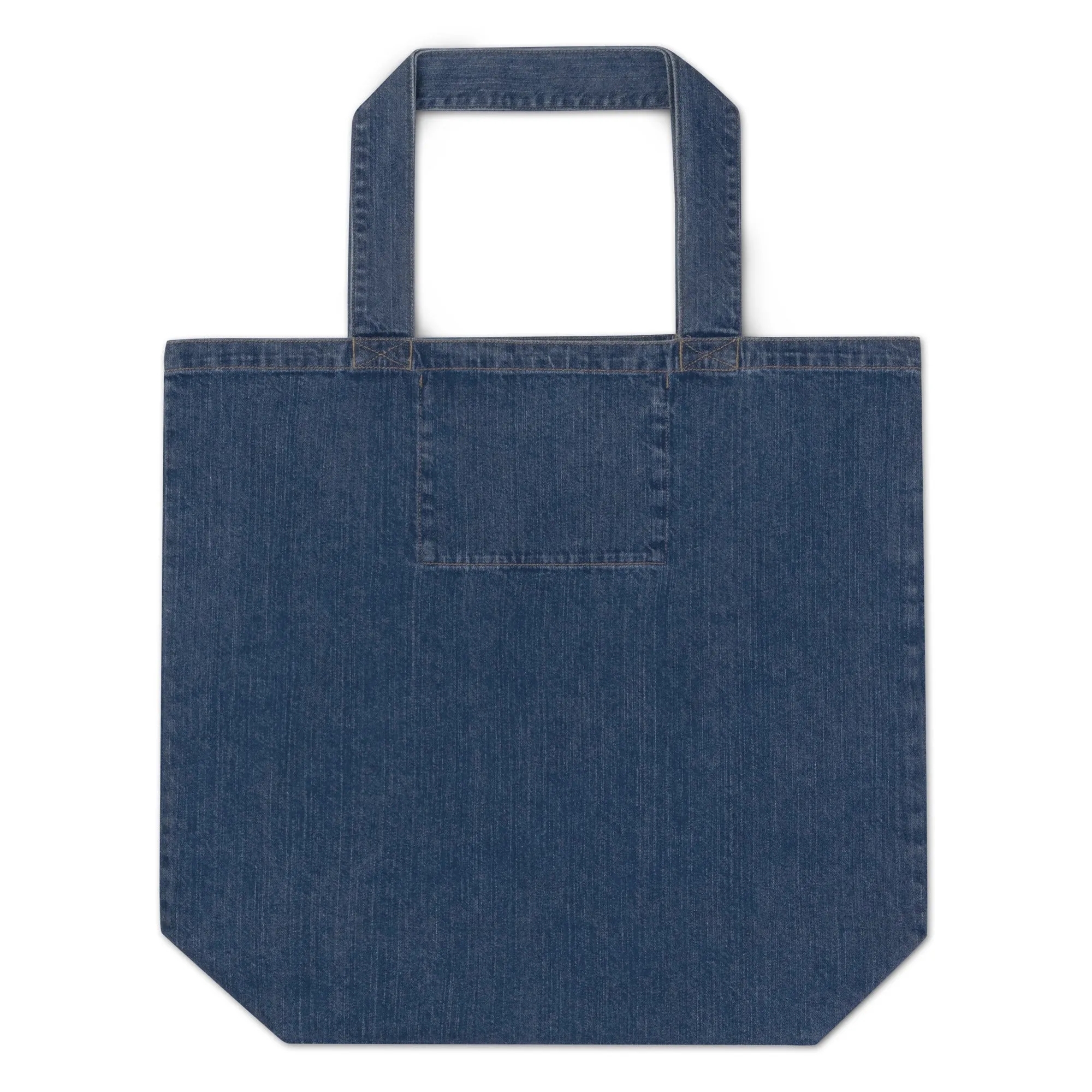 Love in Many Languages organic denim tote bag