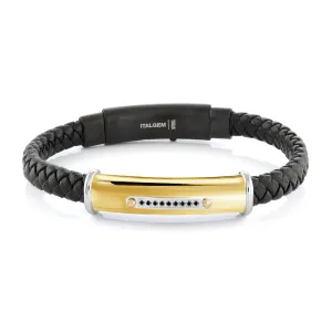 Manric Leather Bracelet | Italgem Steel