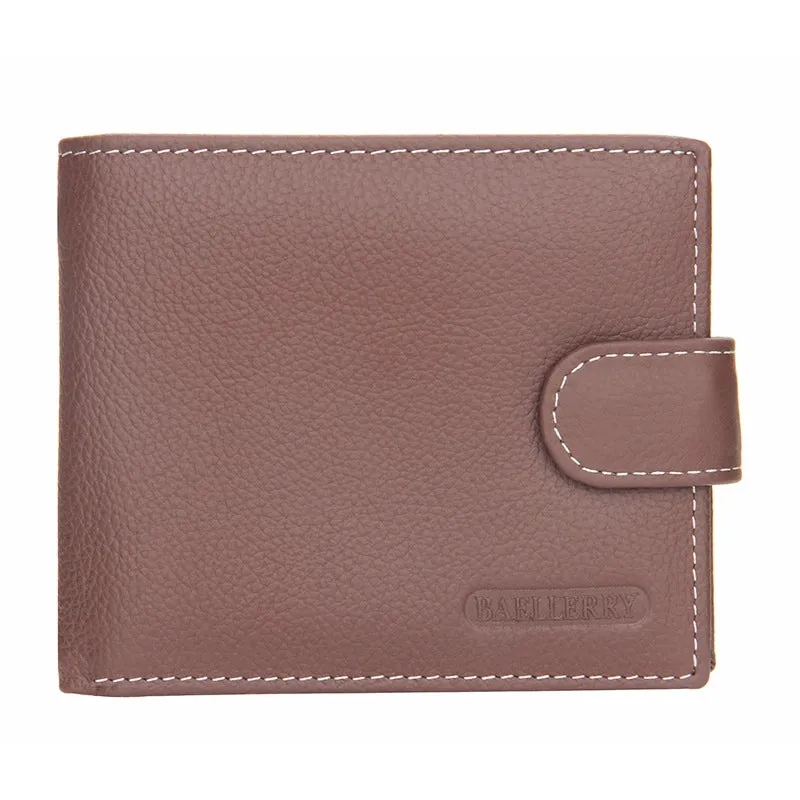 Men's Letter Leather Magnetic Buckle Wallets