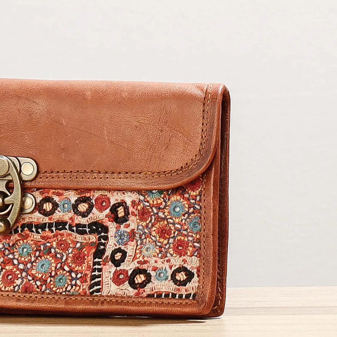 Multicolor - Kutch Embroidered Cotton Wallet