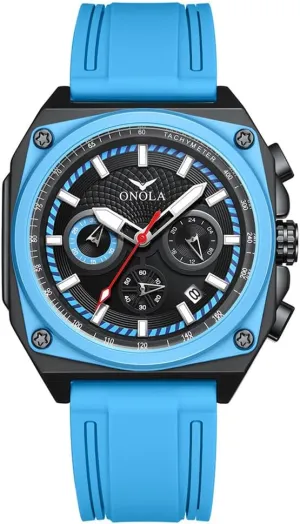 Multifunctional Watch for Men Wristwatch Waterproof Sport Analog Quartz Business Mens Watches Silicone Strap Fashion Watch