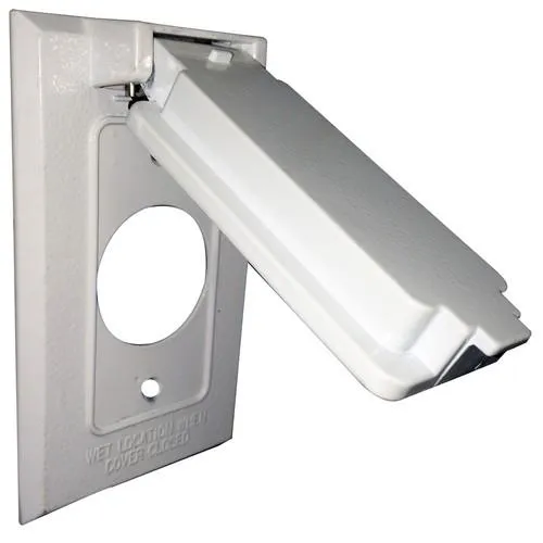 One Gang Weatherproof Covers – Vertical Single Receptacle