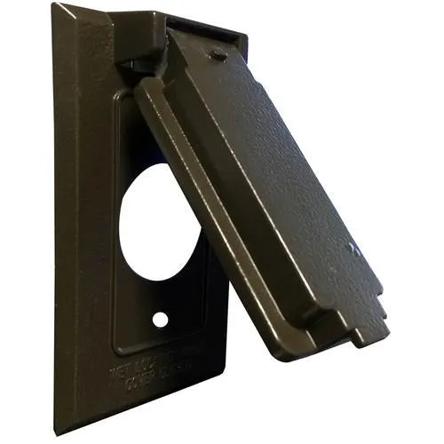 One Gang Weatherproof Covers – Vertical Single Receptacle