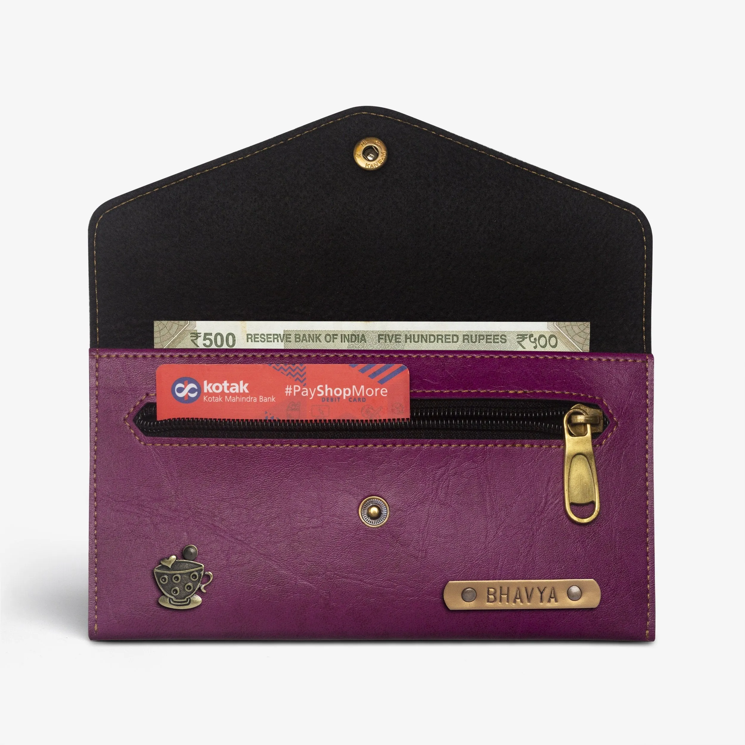 Personalized Women's Wallet - Magenta