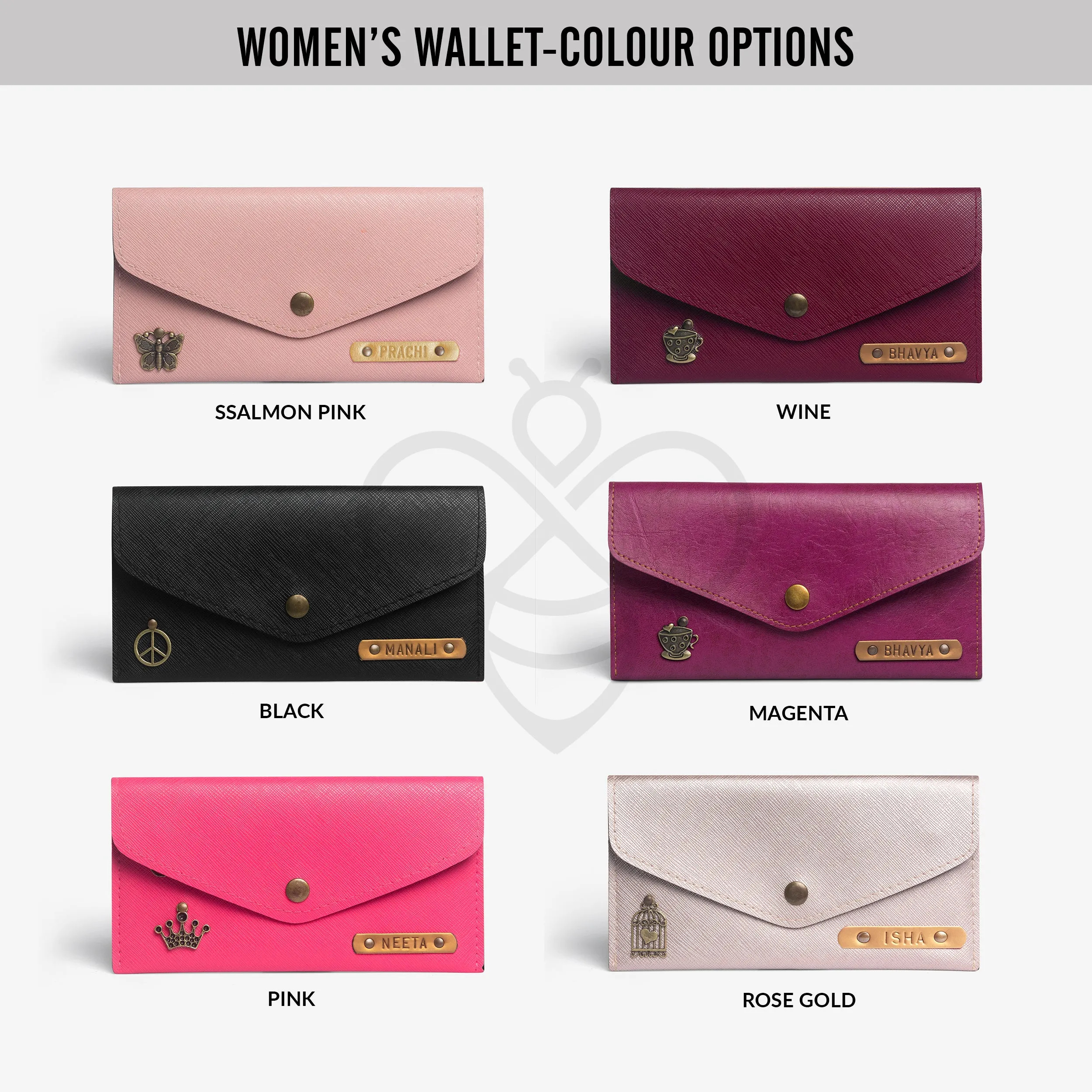Personalized Women's Wallet - Magenta