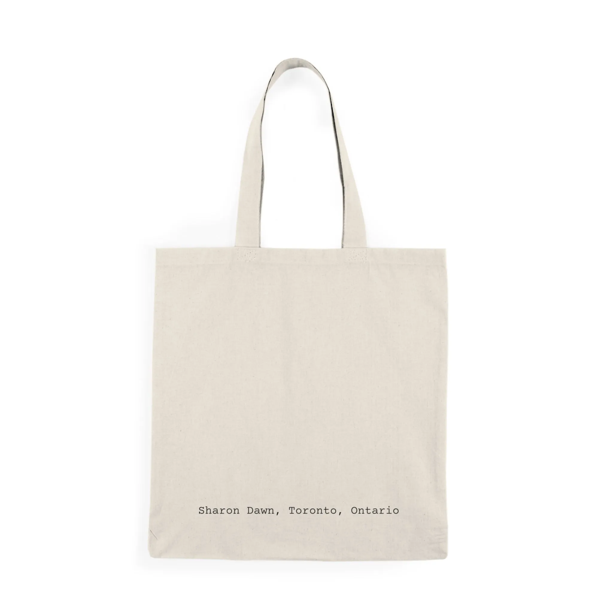 Pink Flowers - Natural Tote Bag ~ Sharon Dawn Collection