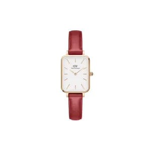 Quadro 20mm Pressed Suffolk - Red & Rose Gold Watch