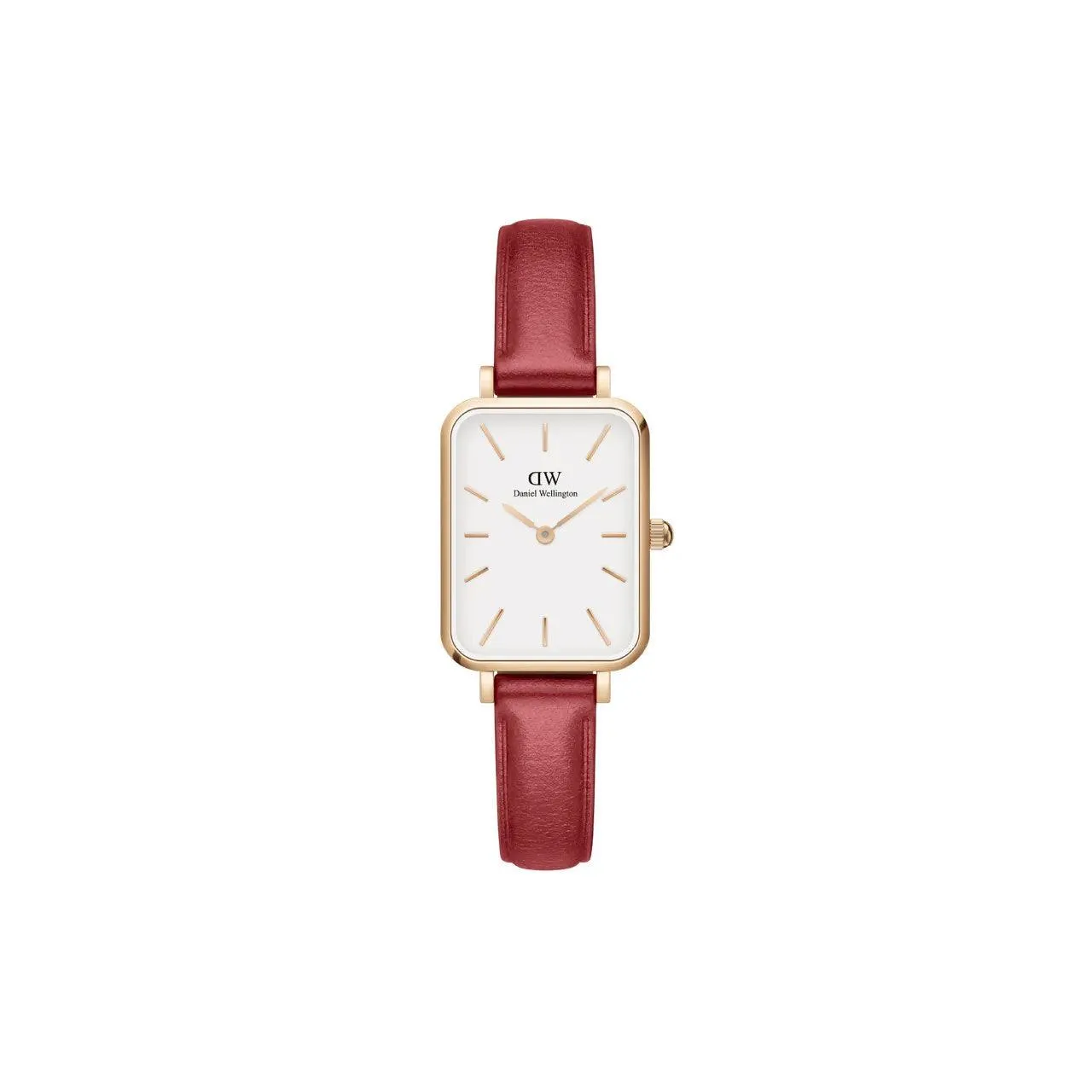 Quadro 20mm Pressed Suffolk - Red & Rose Gold Watch
