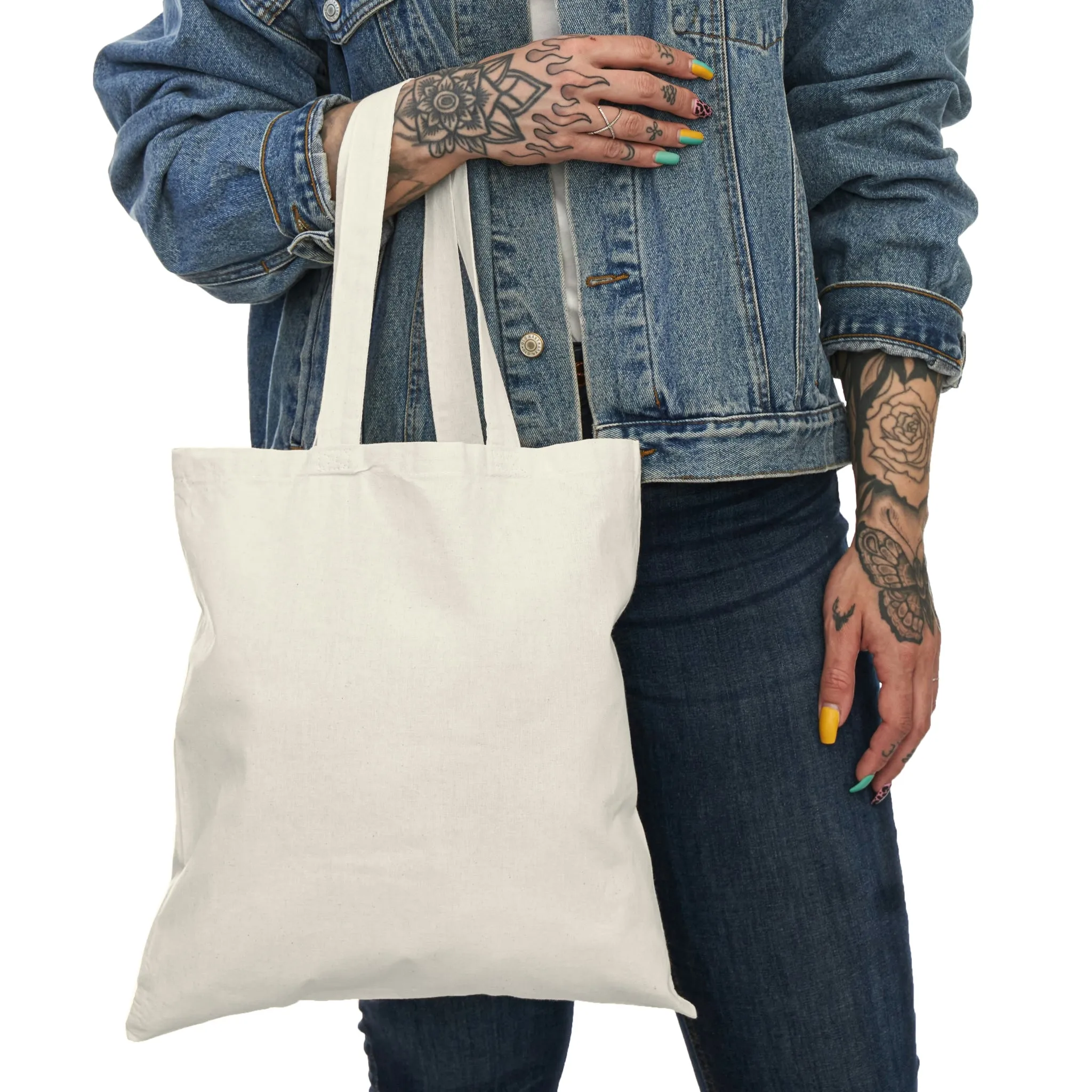 Red Heart - Natural Tote Bag ~ Sharon Dawn Collection