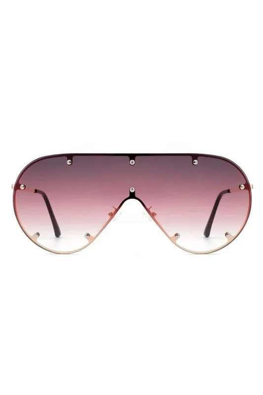 Retro Oversize Aviator Sunglasses