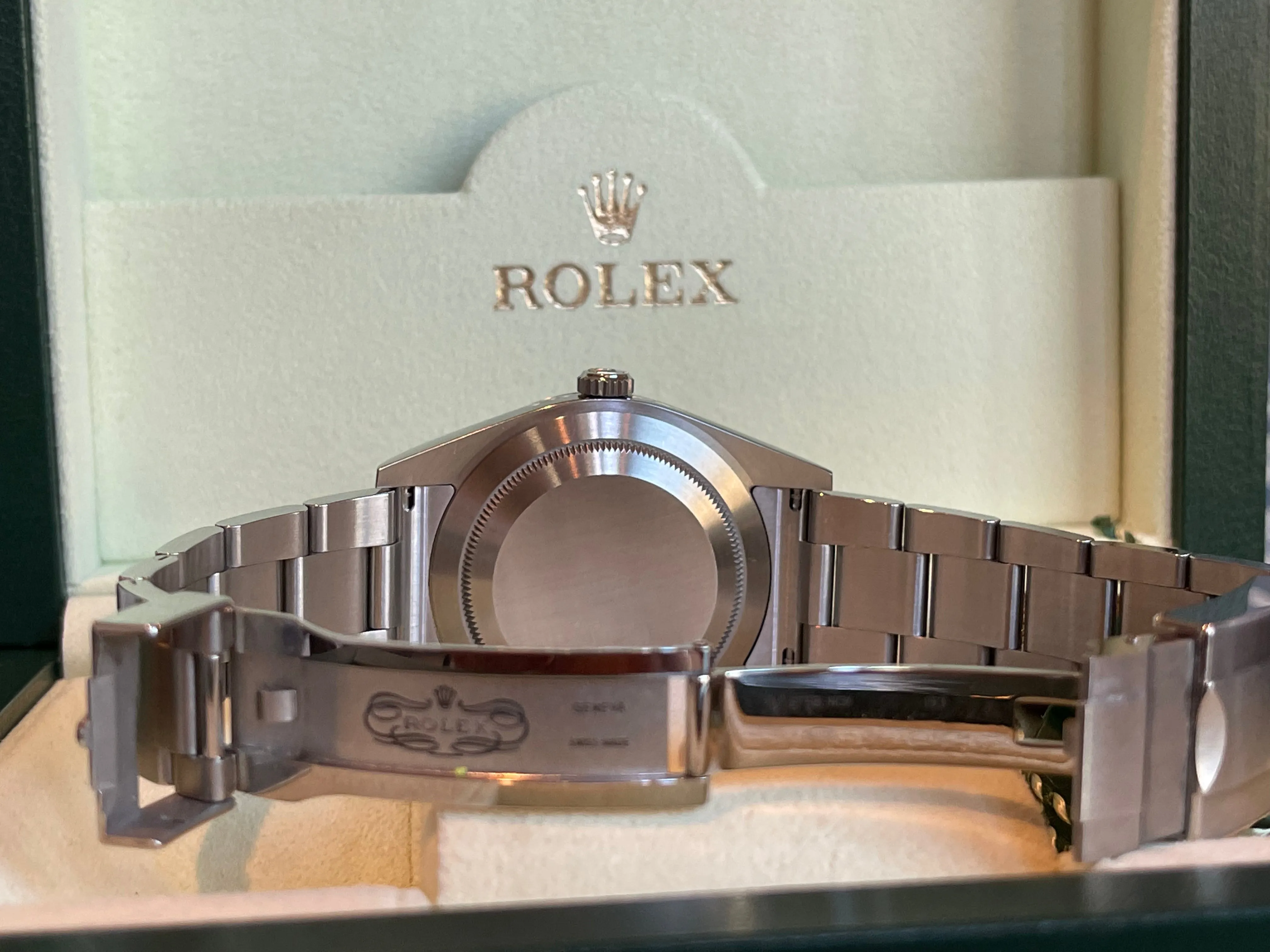 Rolex Explorer 39mm 214270 Mens or Women’s Watch Refinished Tiffany Blue Dial Mint