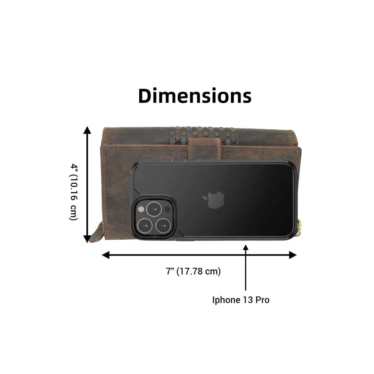 Rustic Vintage Double Side Leather Wallet For women