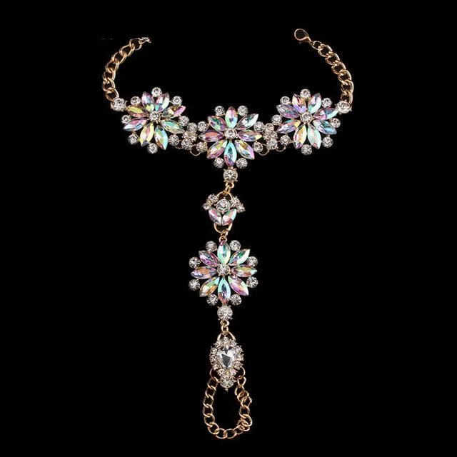 Sand Crystals - Boho Anklet Beach Sandals