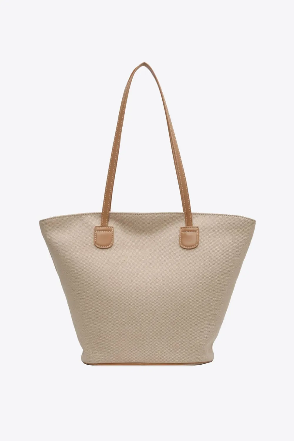 Sara Natural Canvas Tote Beach Bag
