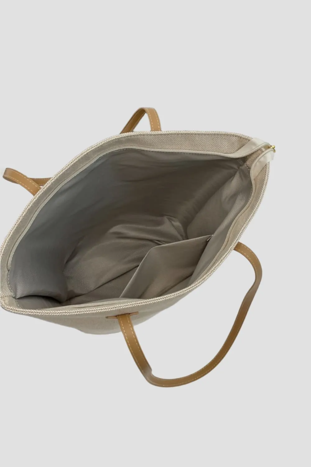 Sara Natural Canvas Tote Beach Bag